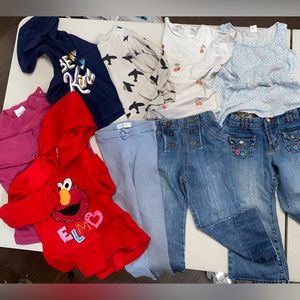 Lot of 9 girl clothes